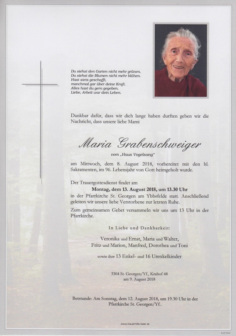 Parte Maria Grabenschweiger