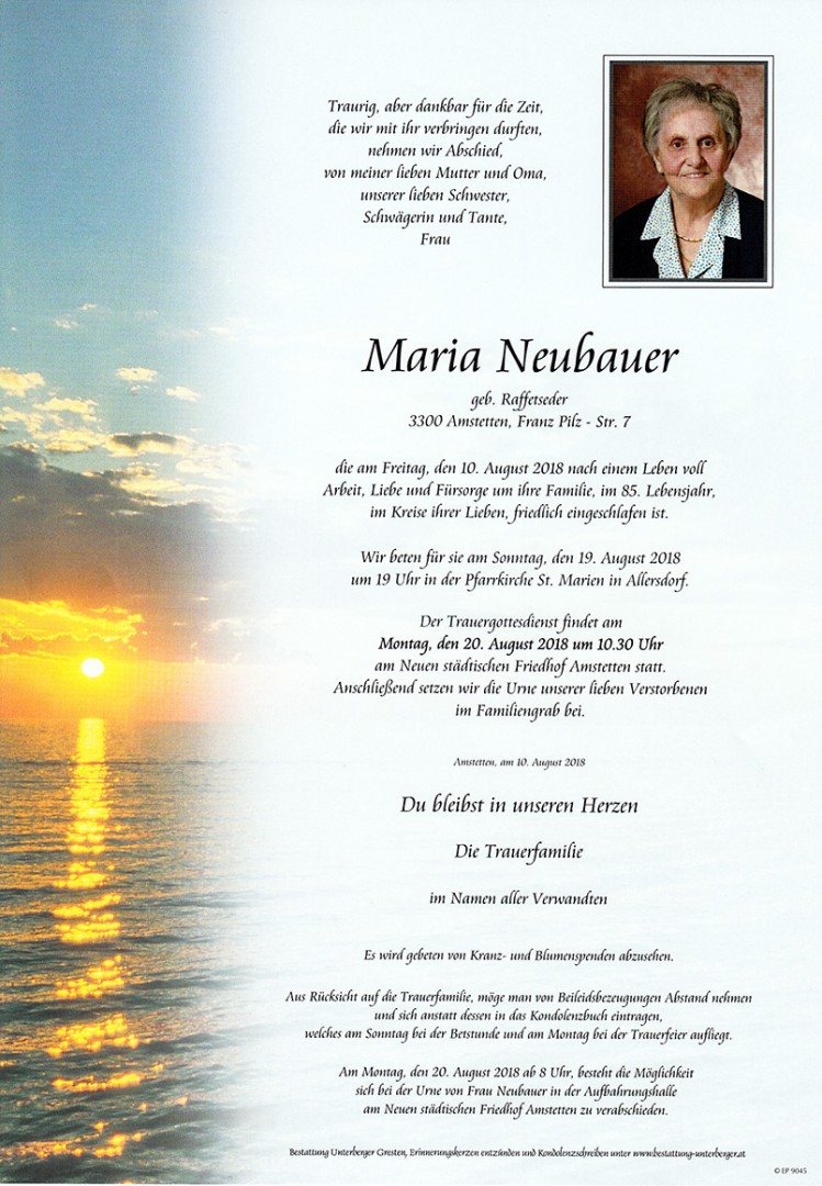 Parte Maria Neubauer