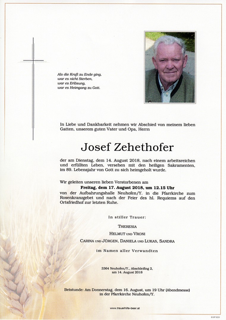 Parte Josef Zehethofer