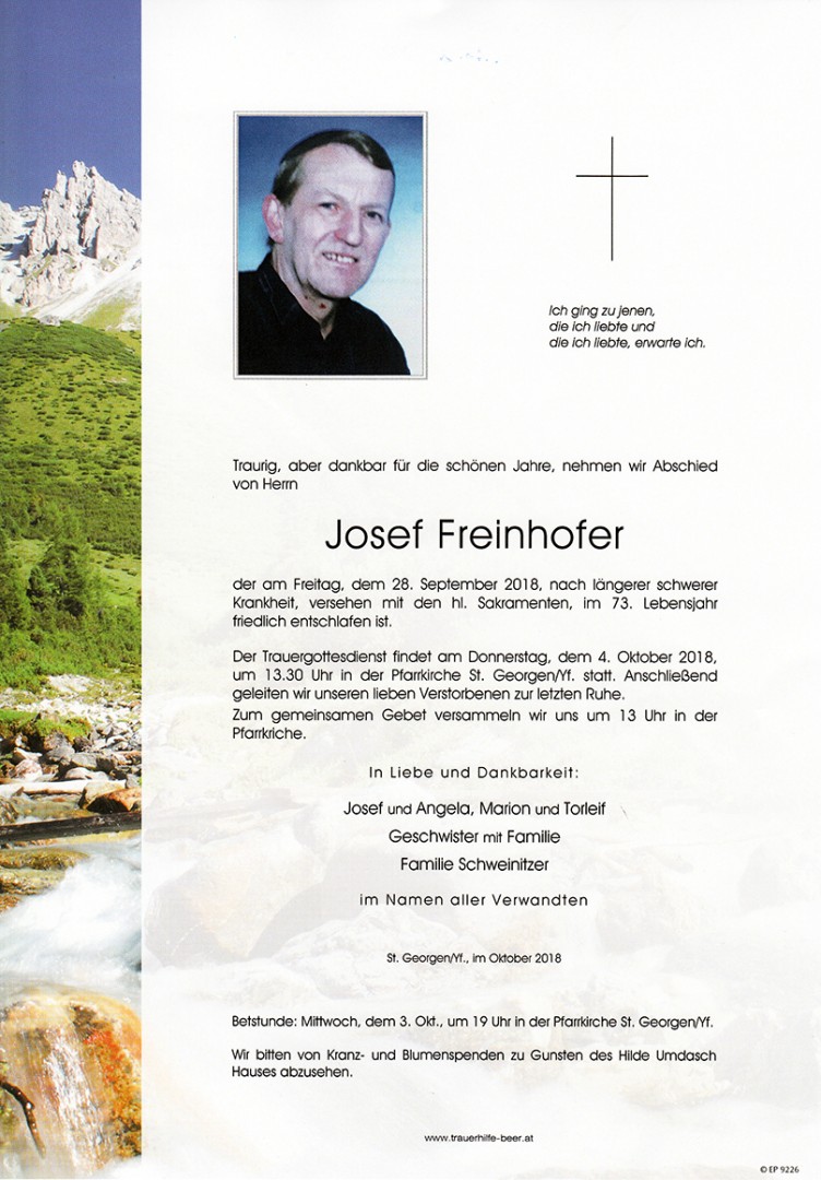 Parte Josef Freinhofer