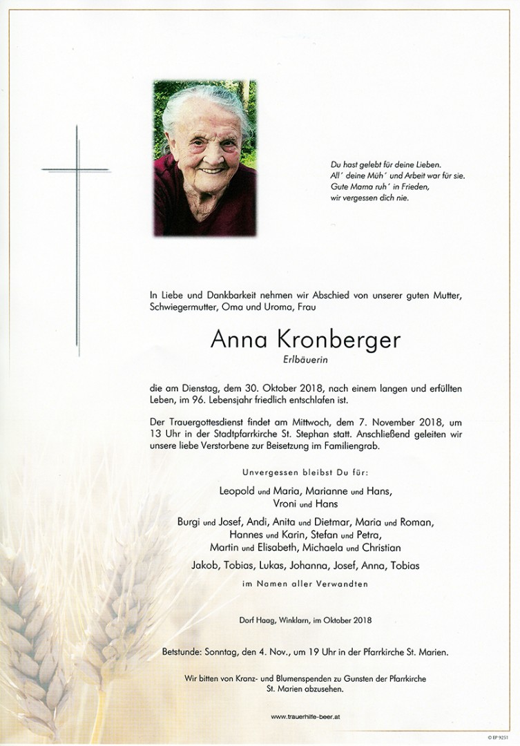 Parte Anna Kronberger