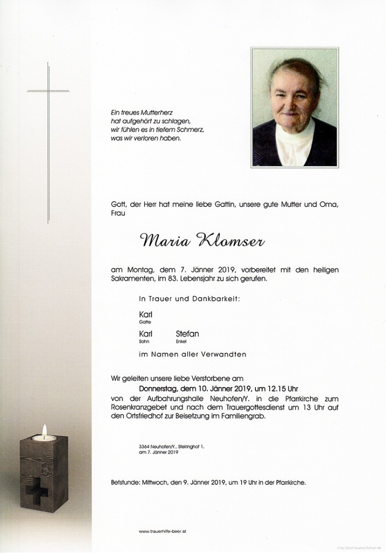 Parte Maria Klomser