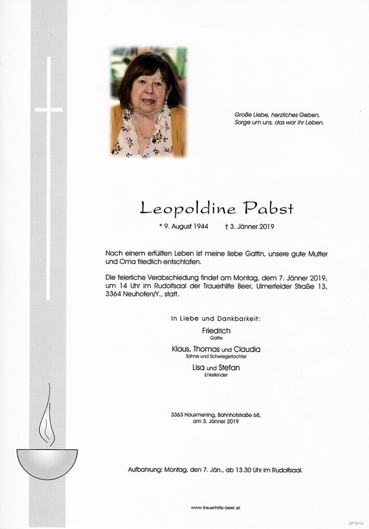 Parte Leopoldine Pabst