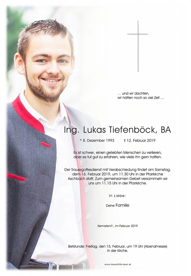 Parte Ing. Lukas Tiefenböck, BA