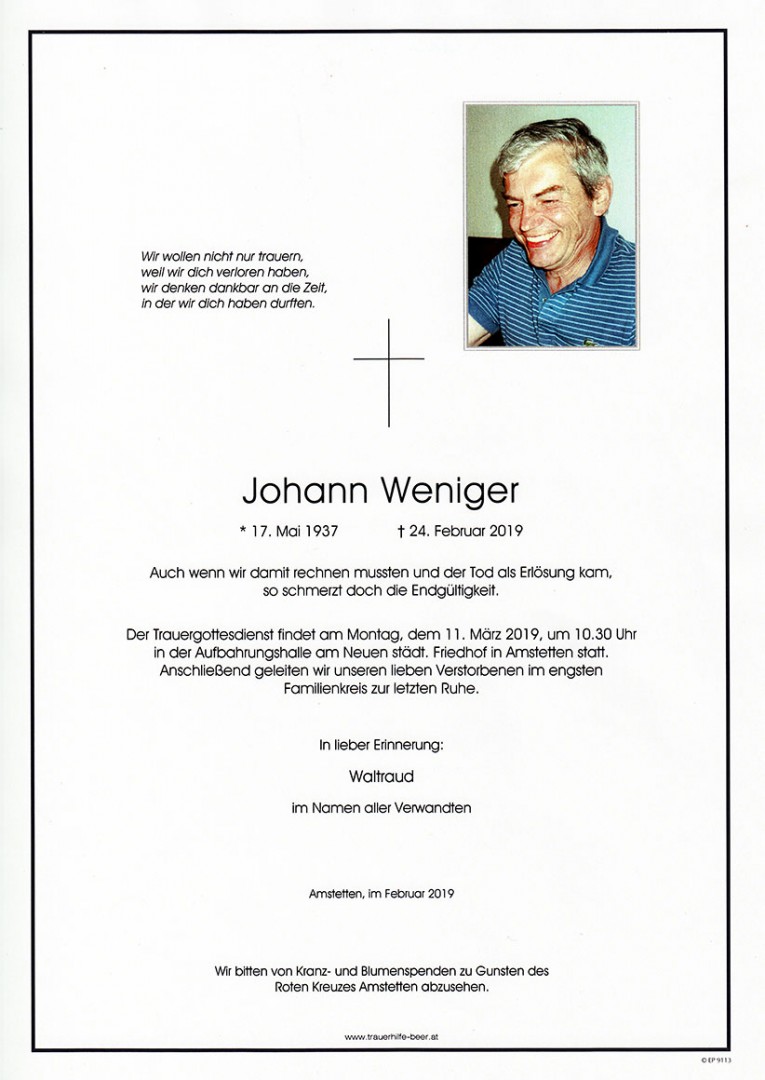 Parte Johann Weniger