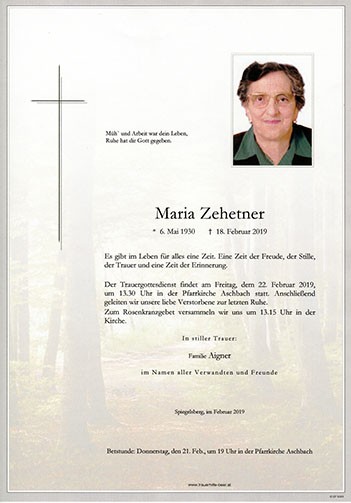 Parte Maria Zehetner