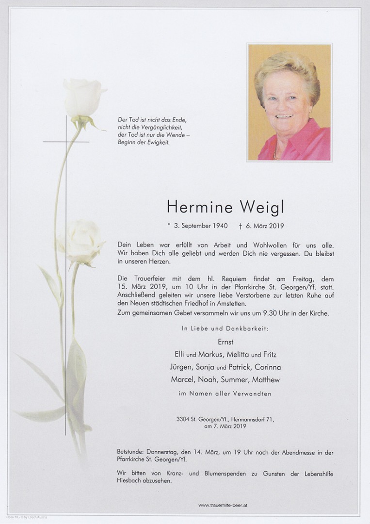 Parte Hermine Weigl