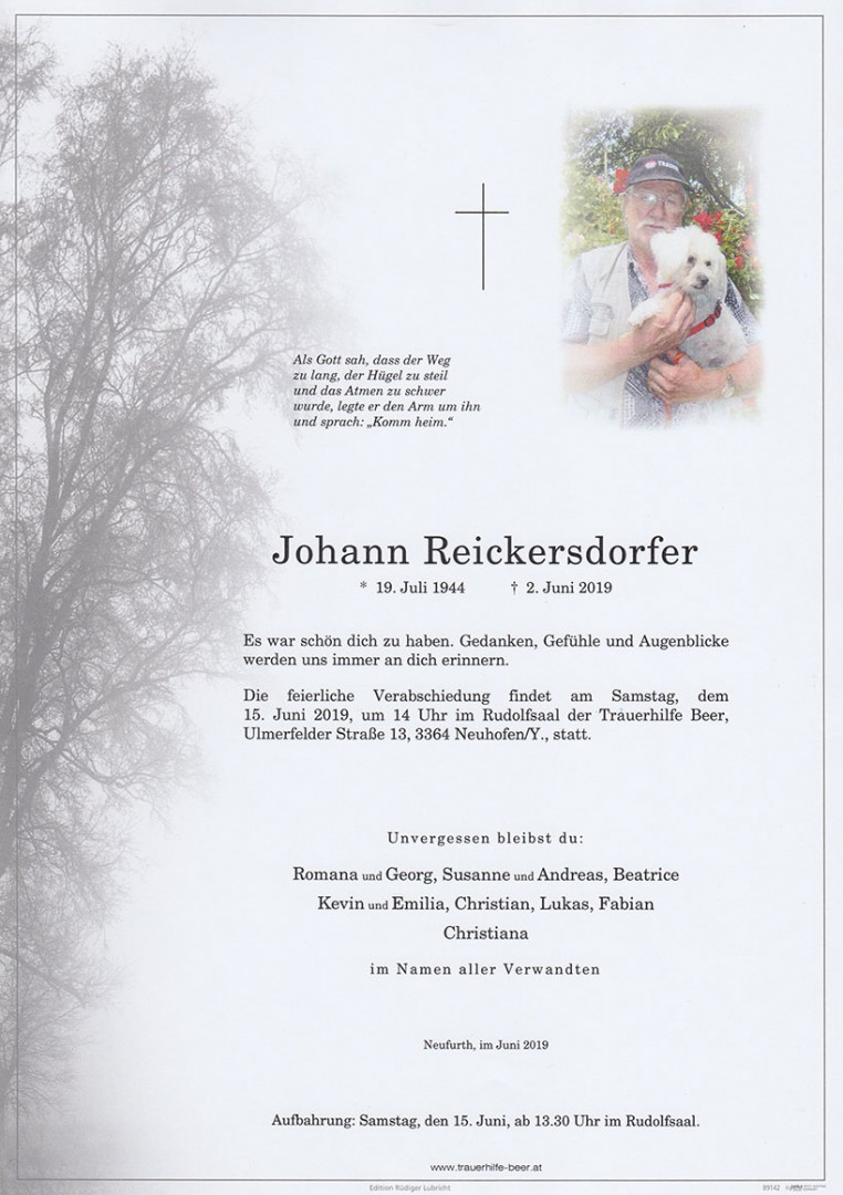 Parte Johann Reickersdorfer