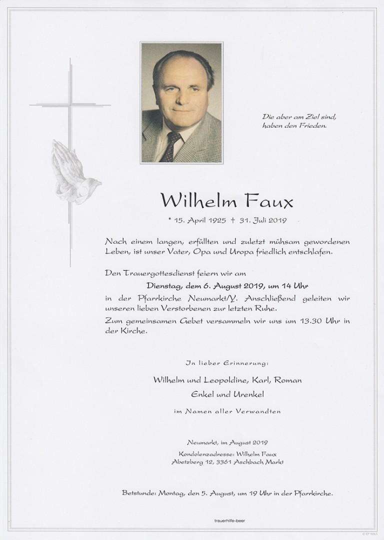 Parte Wilhelm Faux