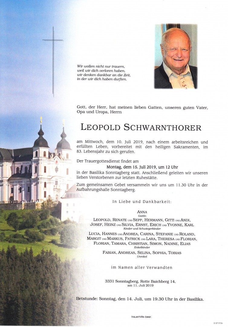 Parte Leopold Schwarnthorer