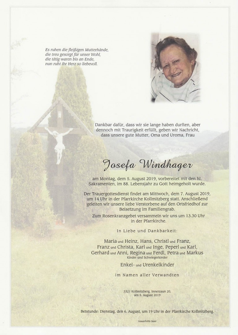 Parte Josefa Windhager