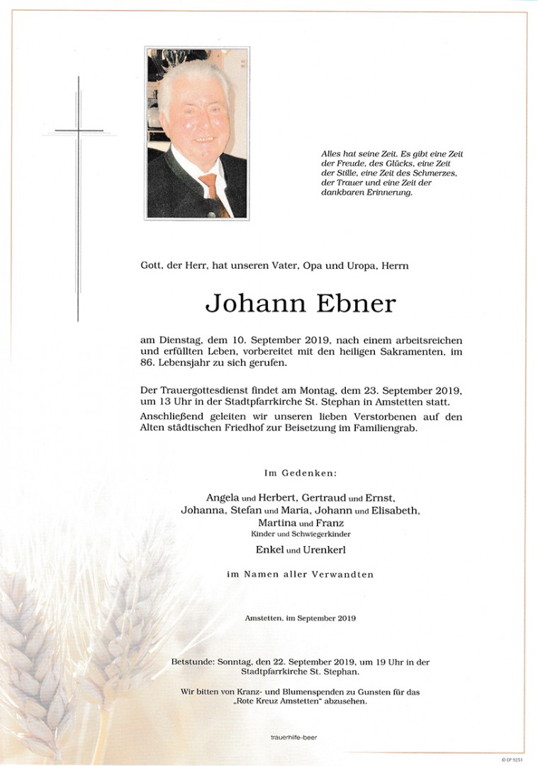 Parte Johann Ebner
