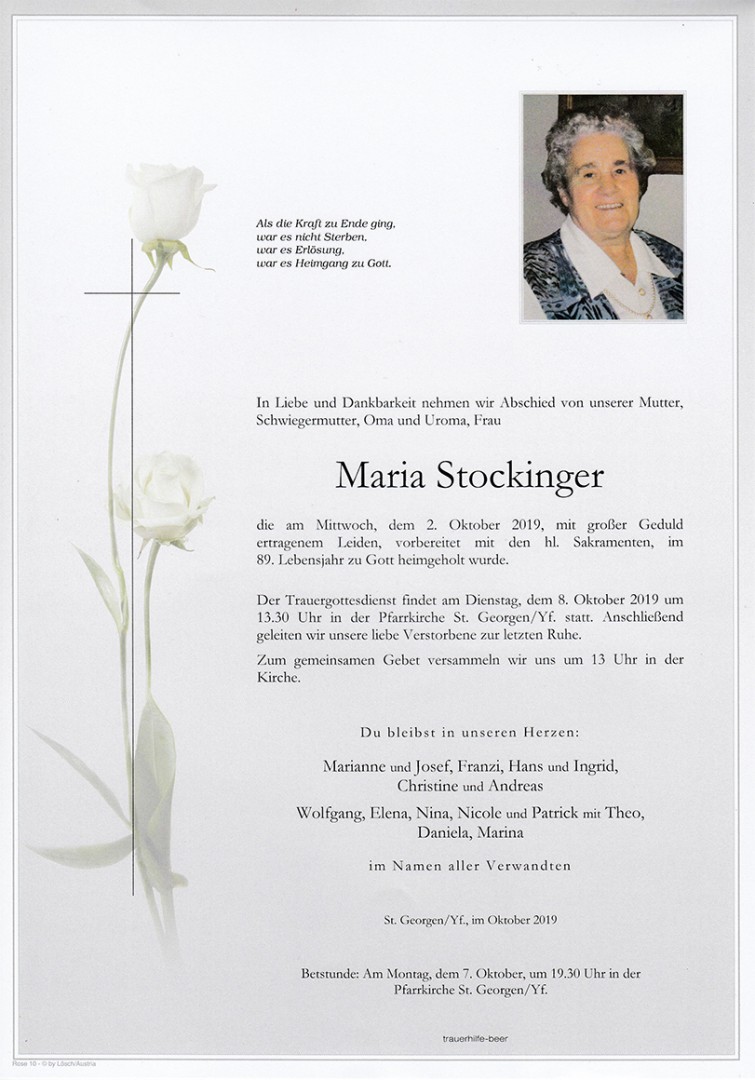 Parte Maria Stockinger