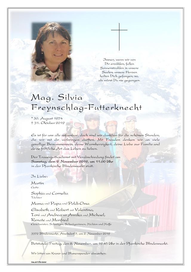 Parte Mag. Silvia Freynschlag-Futterknecht