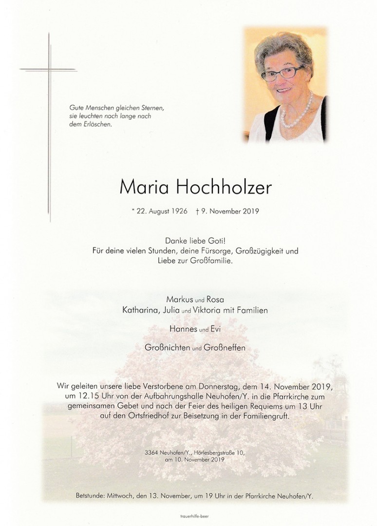 Parte Maria Hochholzer
