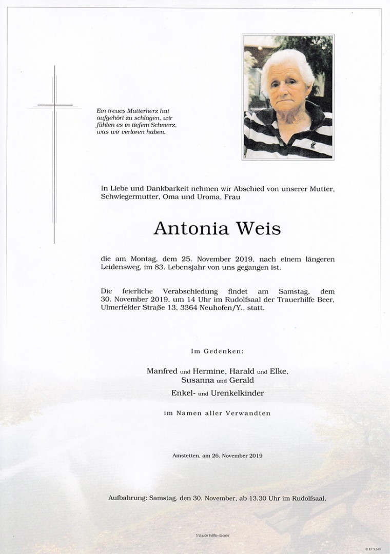 Parte Antonia Weis