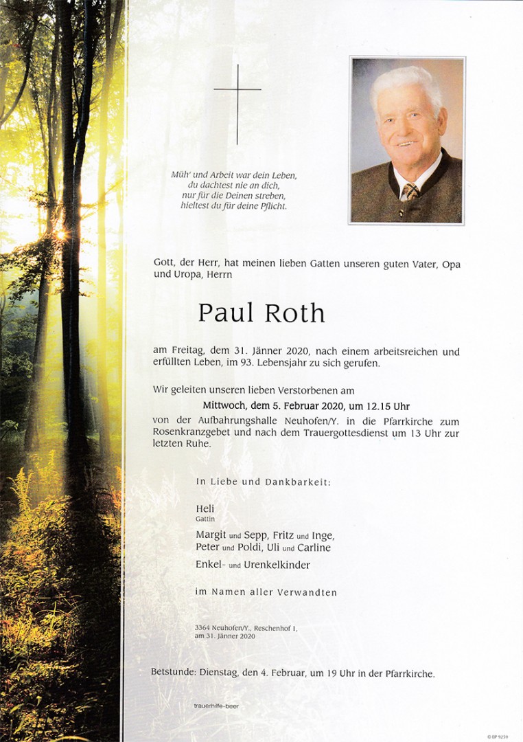 Parte Paul Roth