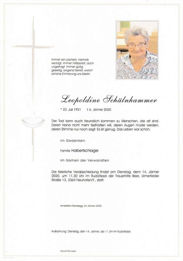 Parte Leopoldine Schälnhammer