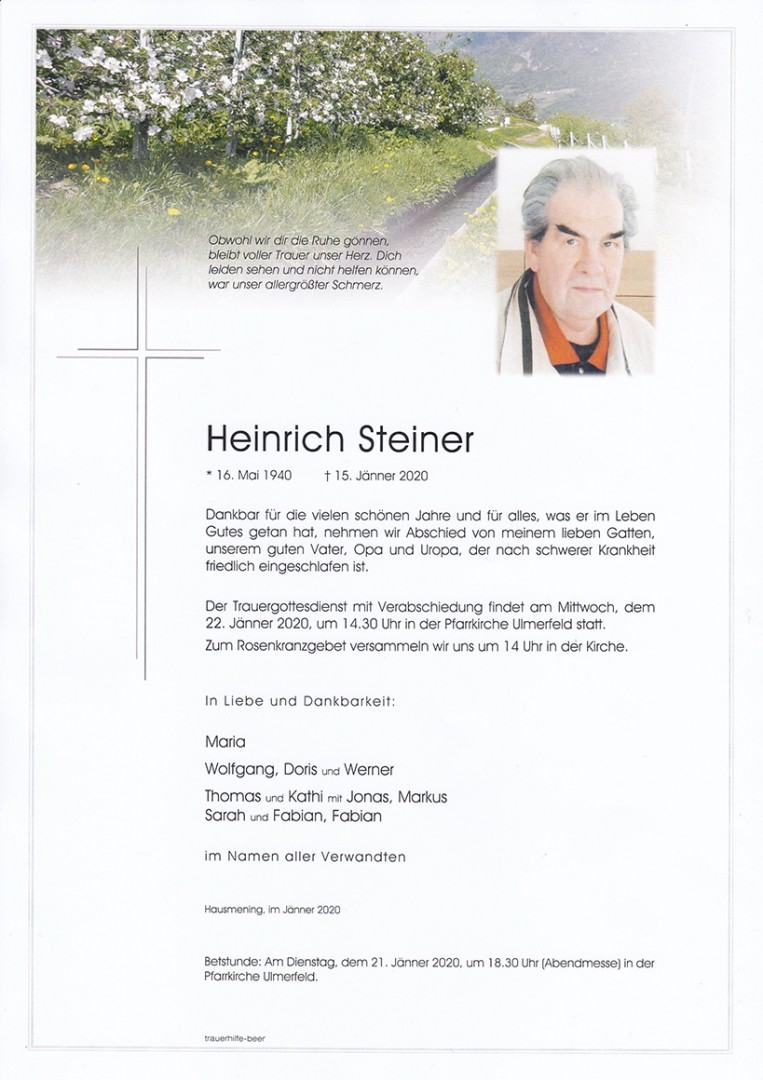 Parte Heinrich Steiner