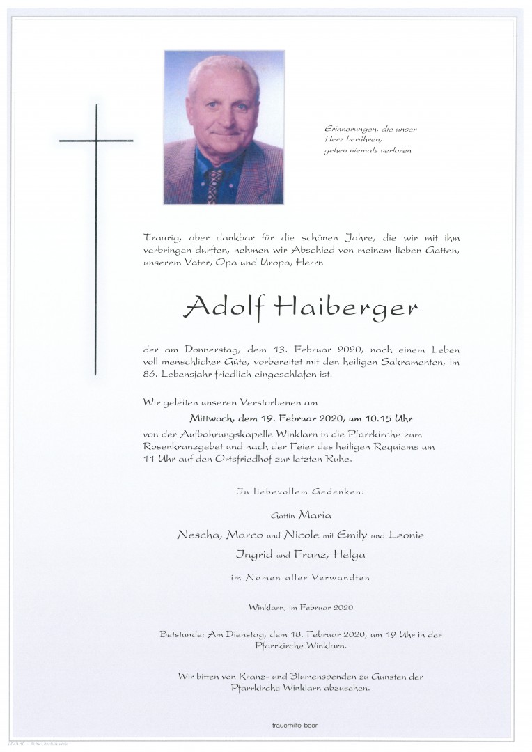 Parte Adolf Haiberger