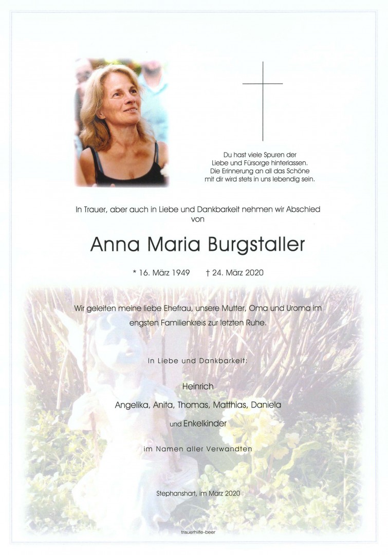 Parte Anna Maria Burgstaller