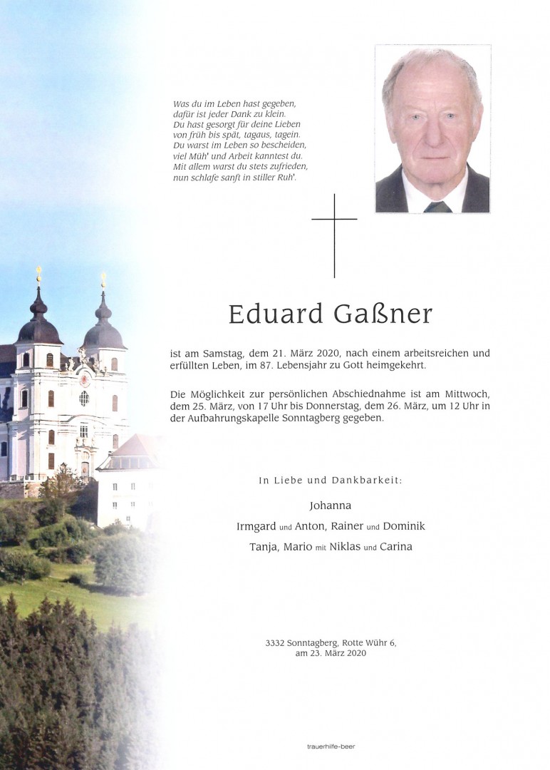 Parte Eduard Gaßner
