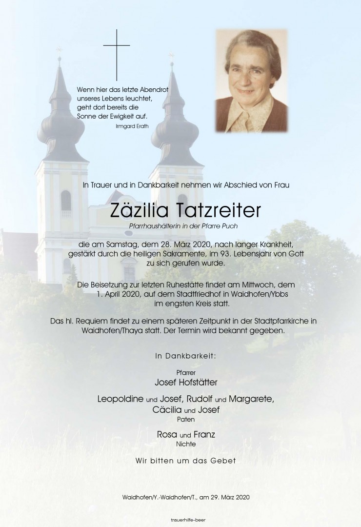 Parte Zäzilia Tatzreiter