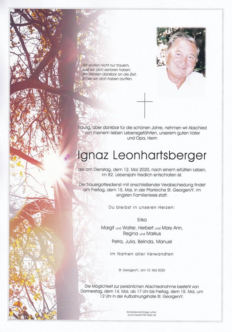 Parte Ignaz Leonhartsberger