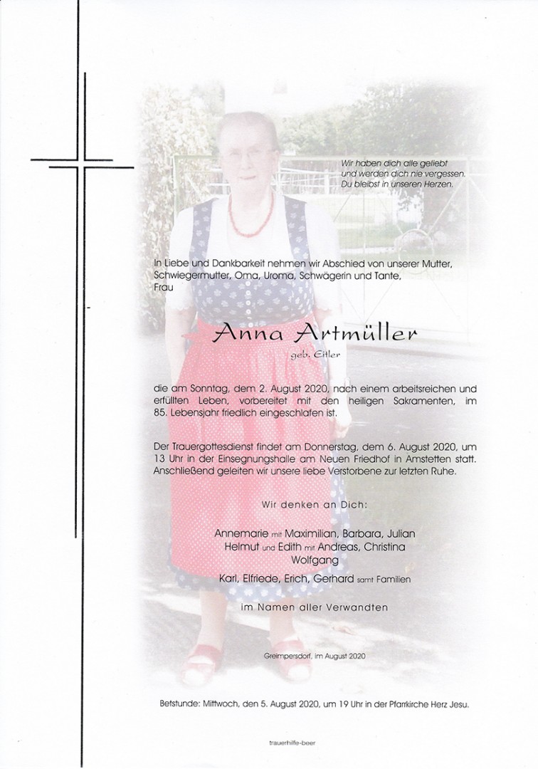 Parte Anna Artmüller