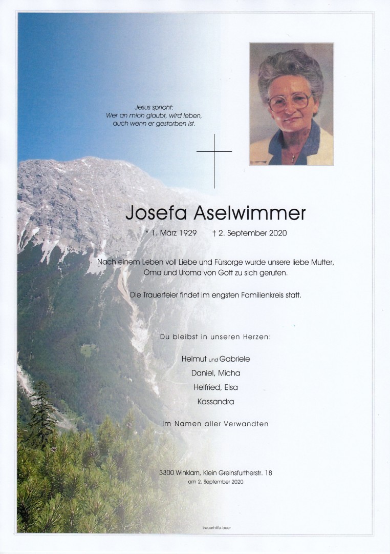 Parte Josefa Aselwimmer