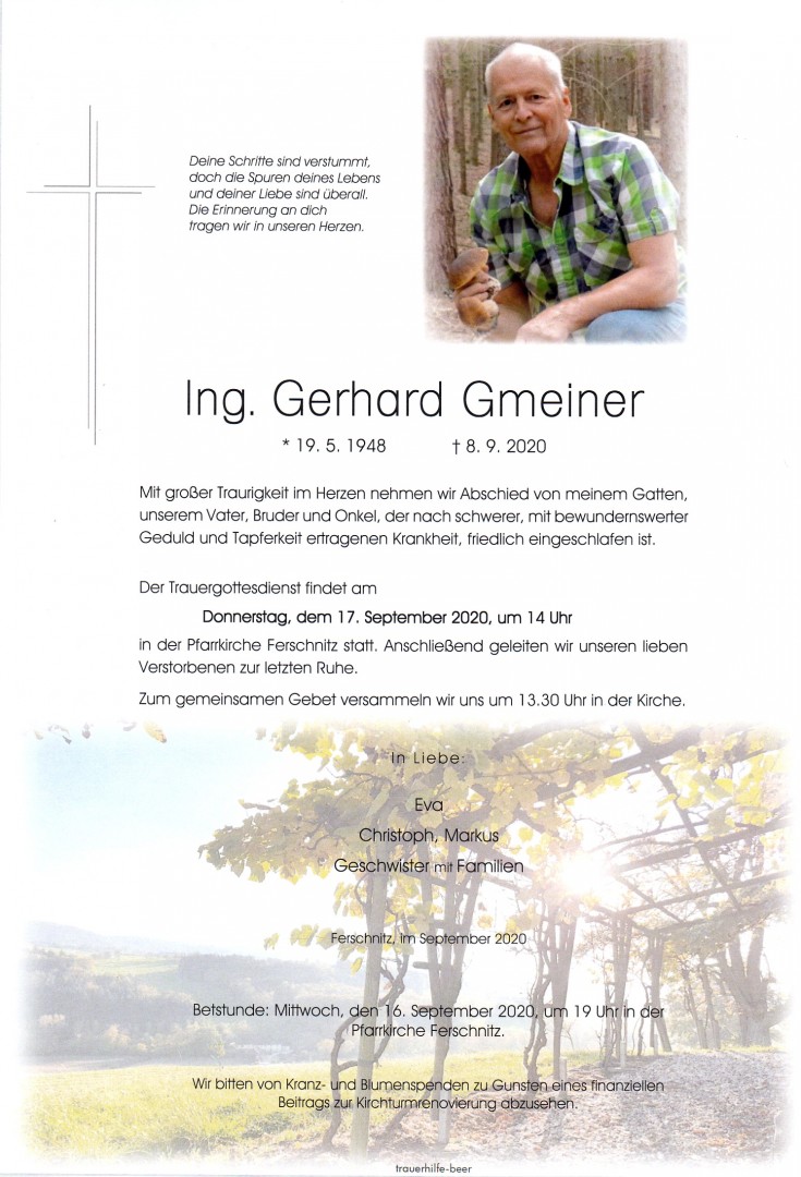 Parte Ing. Gerhard Gmeiner