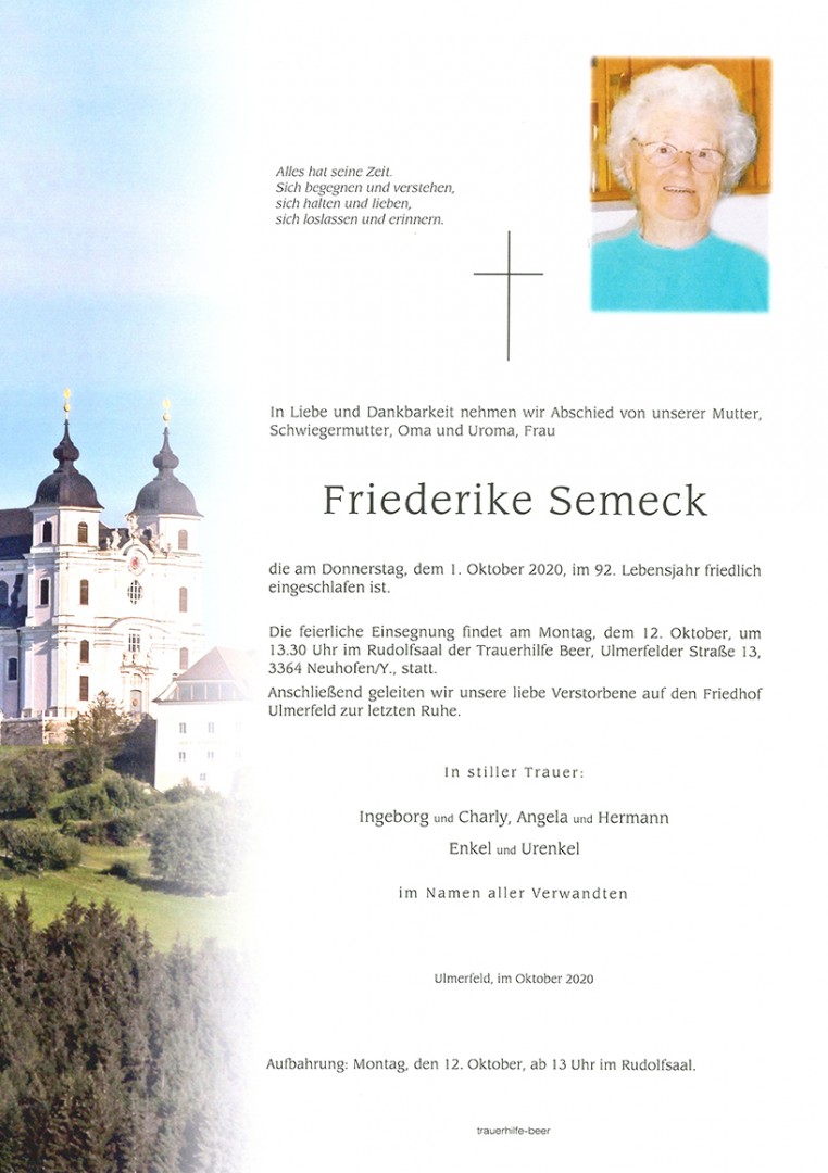 Parte Friederike Semeck