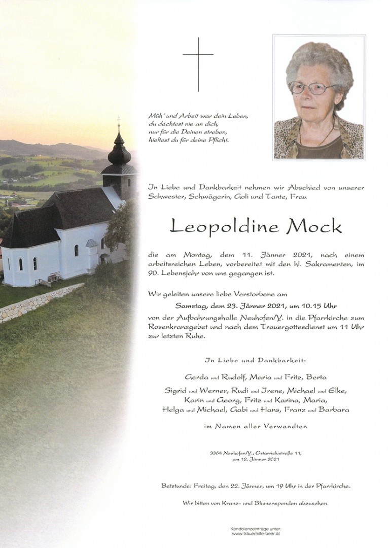 Parte Leopoldine Mock