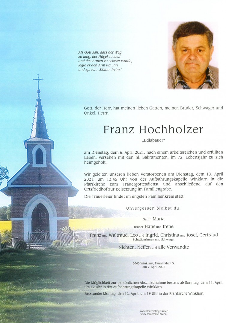 Parte Franz Hochholzer