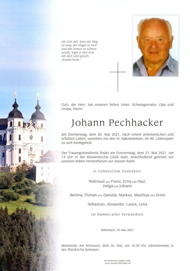 Parte Johann Pechhacker