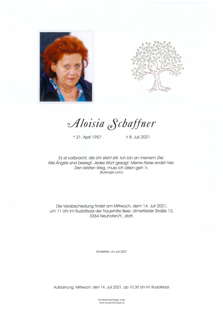 Parte Aloisia Schaffner