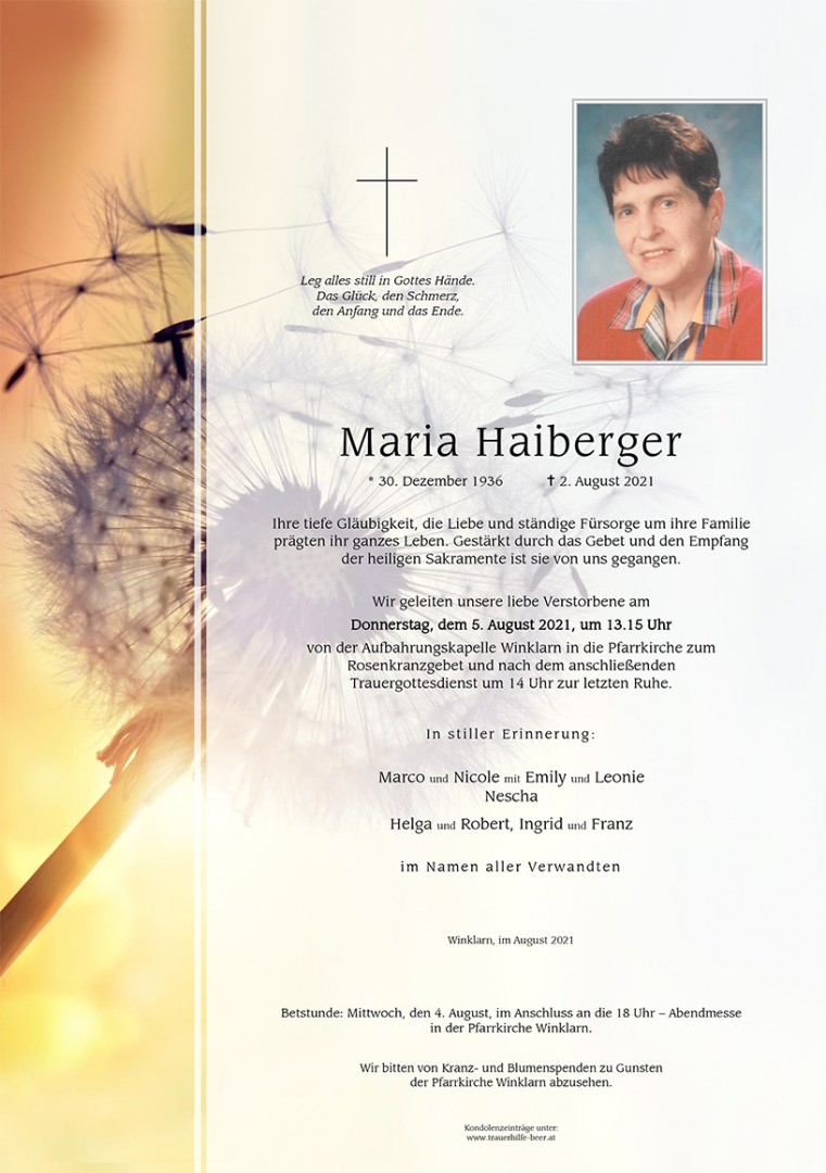 Parte Maria Haiberger