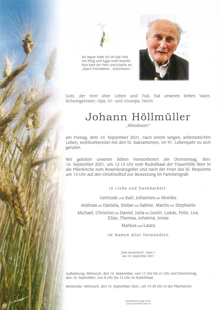 Parte Johann Höllmüller