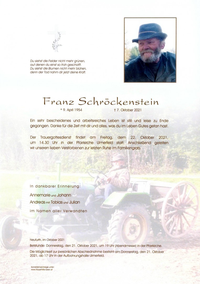 Parte Franz Schröckenstein