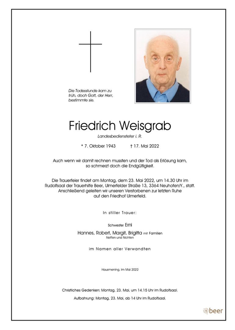 Parte Friedrich Weisgrab