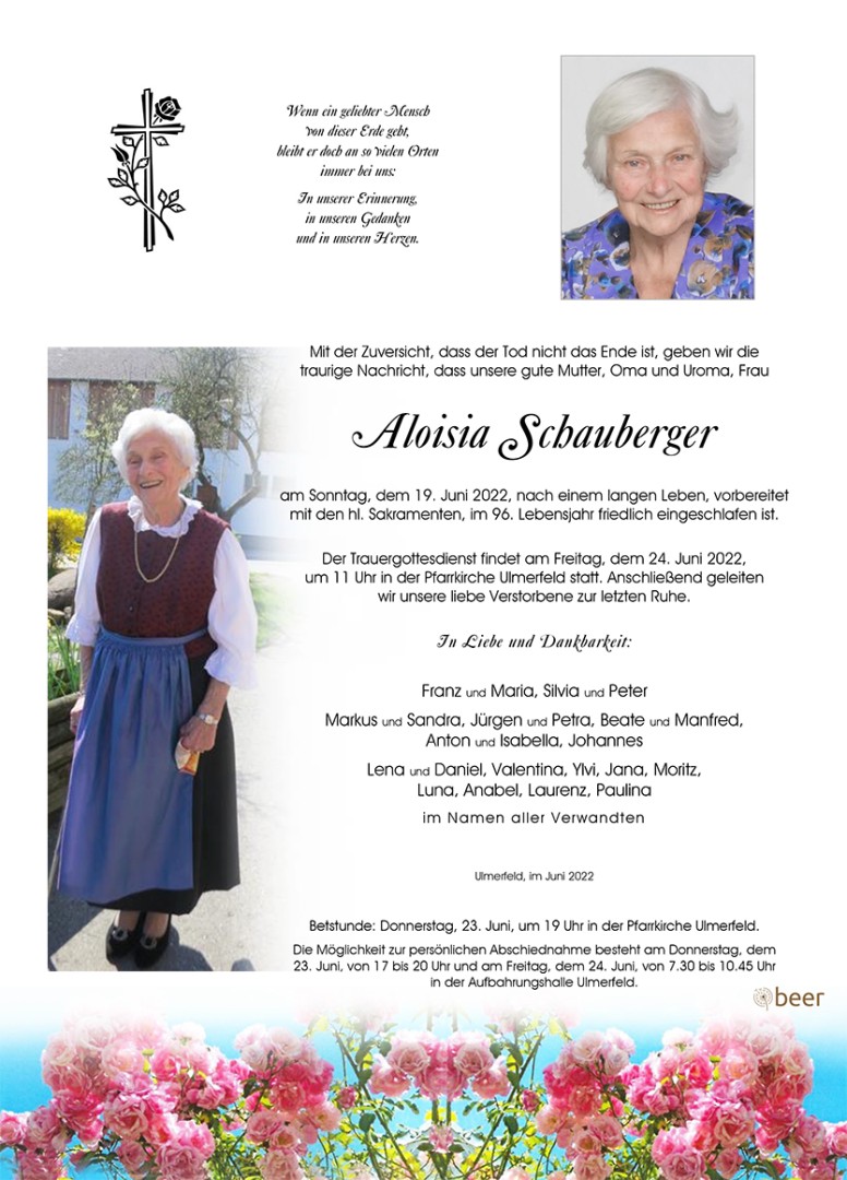 Parte Aloisia Schauberger