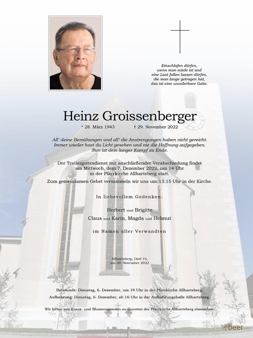 Parte Heinz Groissenberger