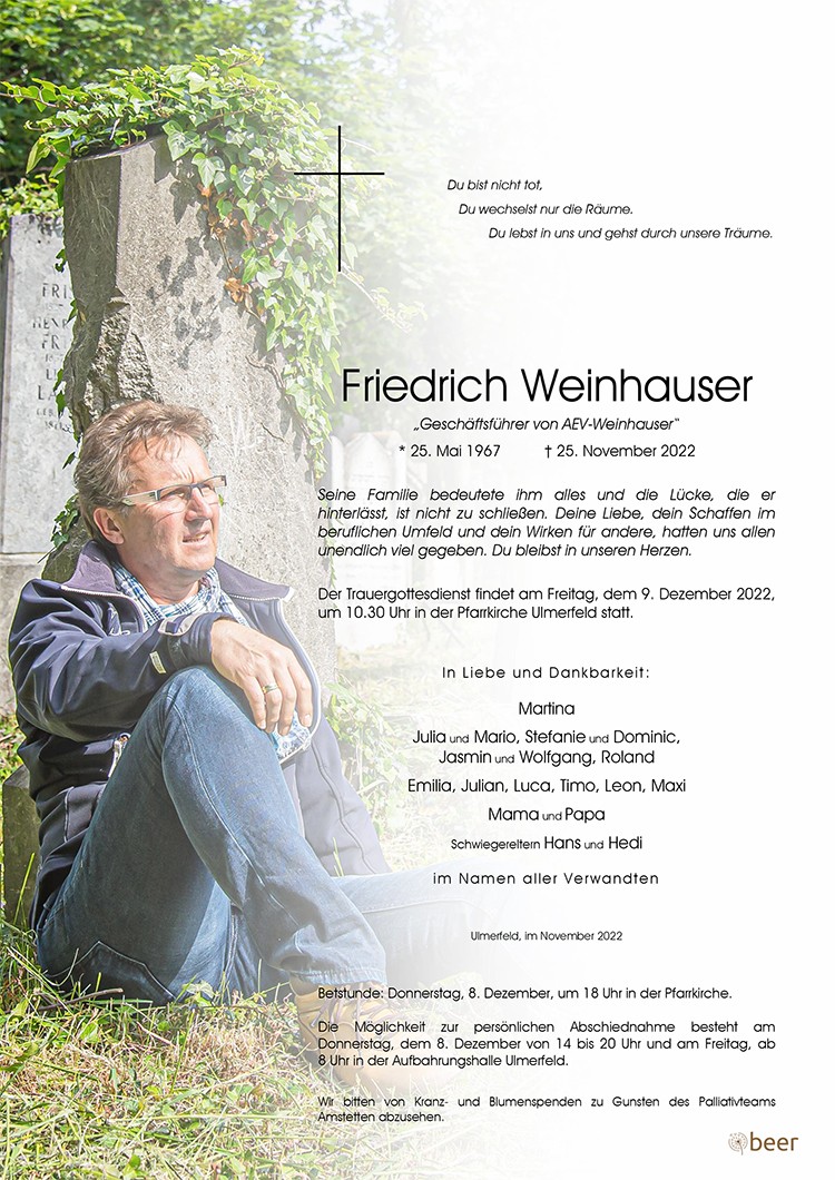 Parte Friedrich Weinhauser