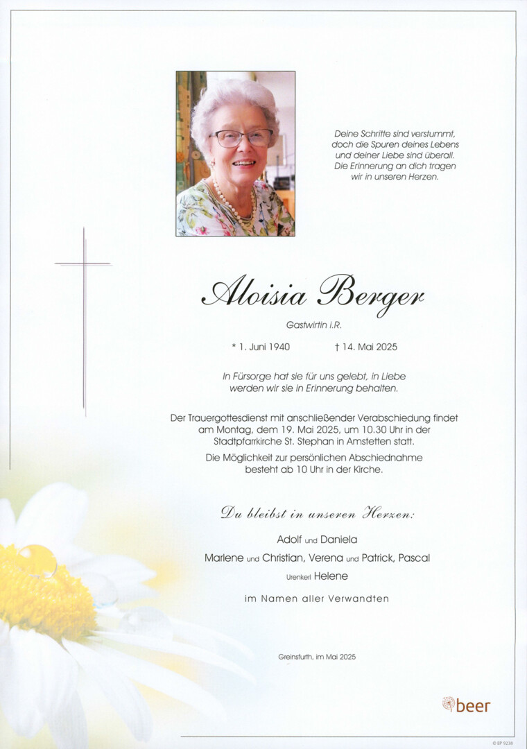 Parte Aloisia Berger