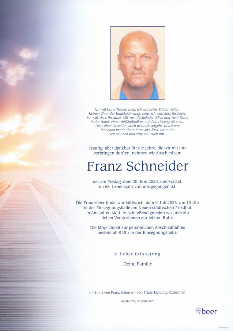 Parte Franz Schneider