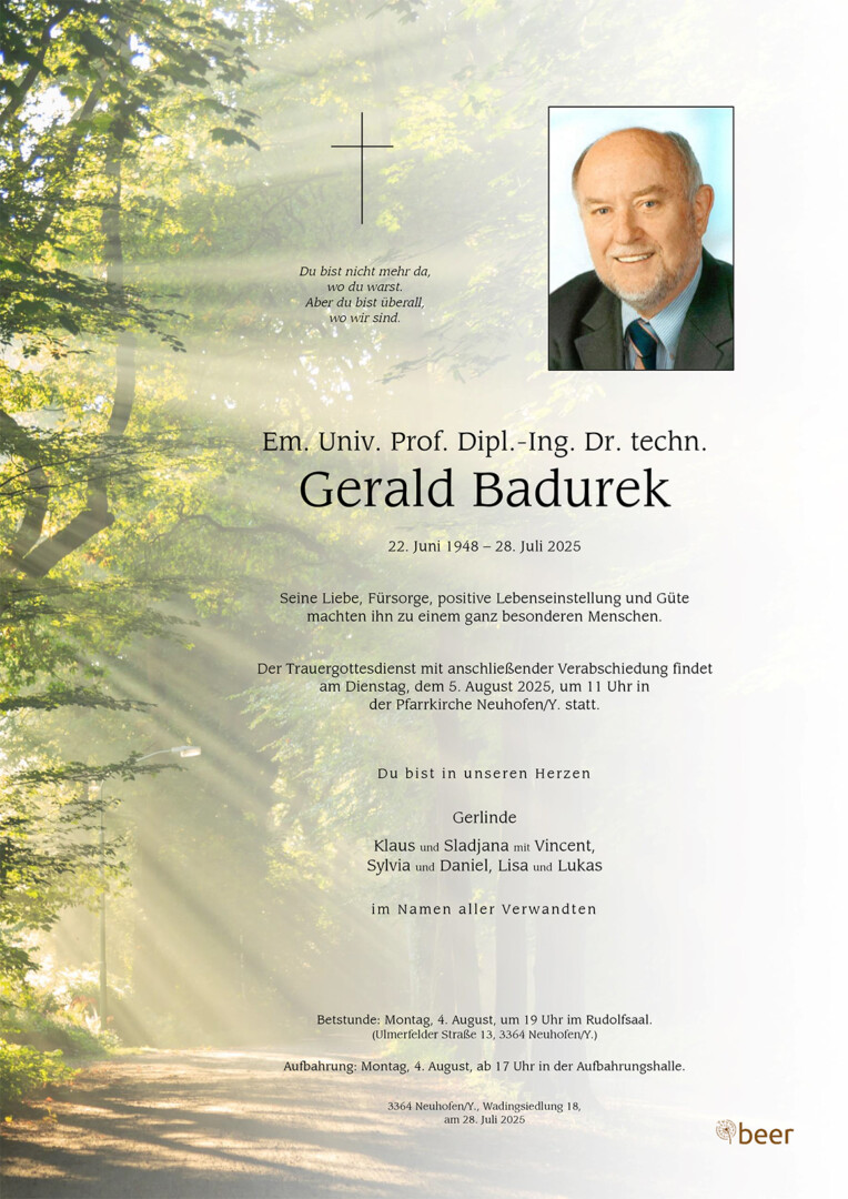 Parte Dr. Gerald Badurek