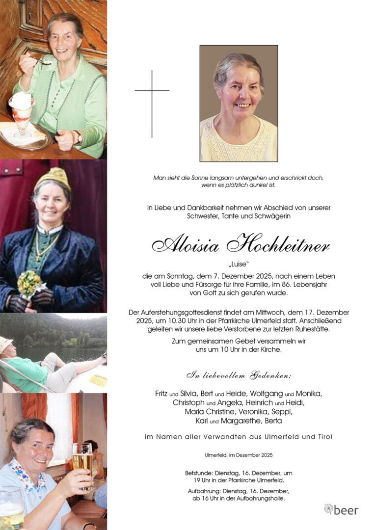 Parte Aloisia Hochleitner