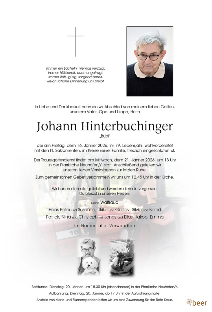 Parte Johann Hinterbuchinger