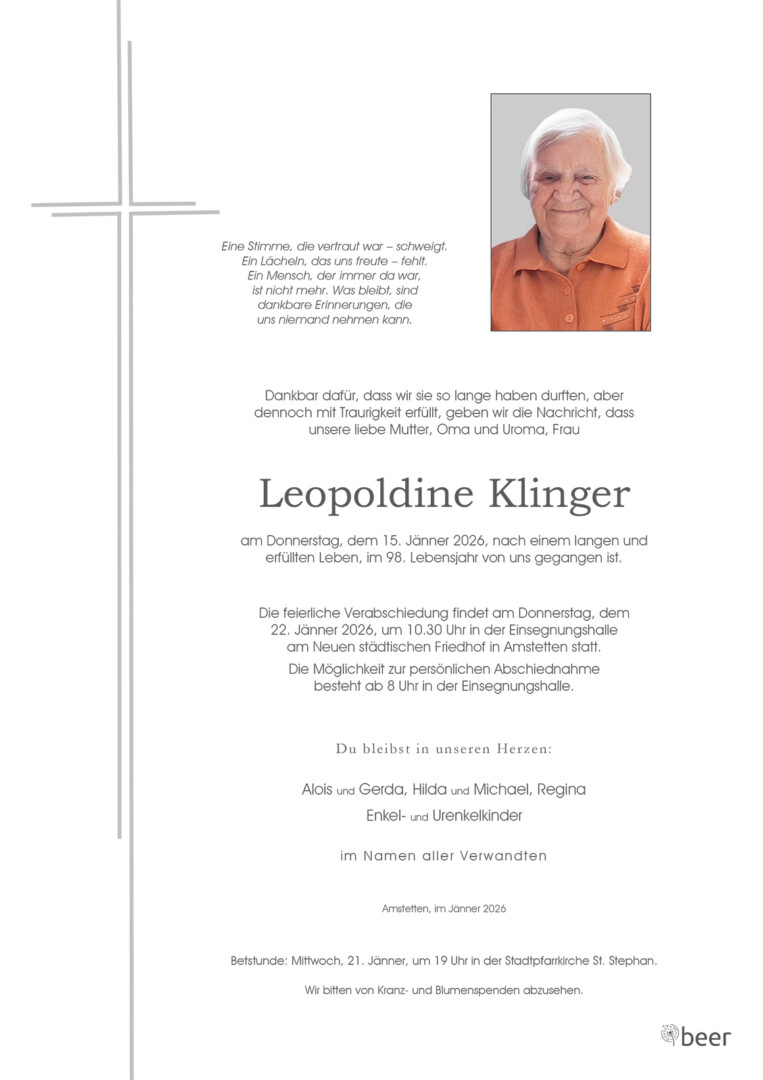 Parte Leopoldine Klinger
