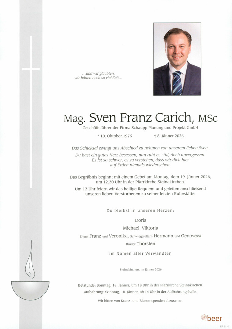 Parte Mag. Sven Carich, MSc